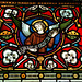 Victorian Stained Glass, West Window Lower Panel (right), St James' Church, Idridgehay, Derbyshire