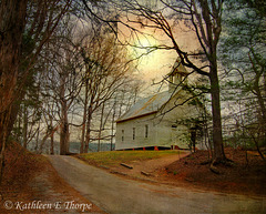 Pigeon Forge Church - Lenabem Texture - This is an archived photograph to which I added texture.