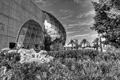 Dali Museum in black and white