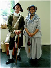 Costumes of 1700s - at Visitors center, Philly