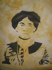Emmeline Pankhurst on a T-shirt
