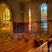 Cathedral Bascilica St. Augustine Inner Sanctuary.  The intent of this image was to focus on the stained glass windows.  It took a long time to capture the shot because people were praying.  And, out of respect, I waited patiently.