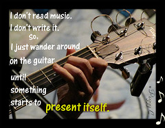 - Hands of a guitarist (Florida) -- words from another guitarist (North Carolina) -- neither one knows the other