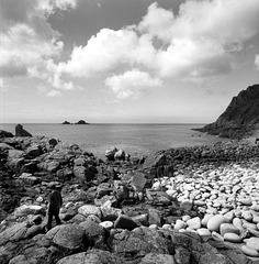 Porth Naven looking towards the Brisons