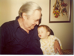 My dad with granddaughter Rachel 1985