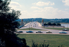 View of the Arlington Memorial Bridge, Washington, DC, Fall of 1973