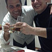 Dogan and Yusef enjoying the whiskey