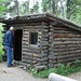 Replica of a trappers line cabin. Built along the trap lines one day's travel apart