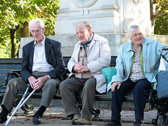 Pensioners in Greenwich Park