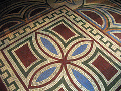 Mosaic tile floor