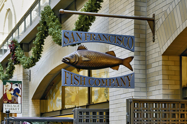 San Francisco Fish Company Sign – The Ferry Building Marketplace, San Francisco, California