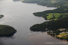 Aerial - Yacht basin on Loch Lomond
