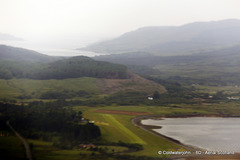 Aerial - Glenforsa grass airfield on the Isle of Mull