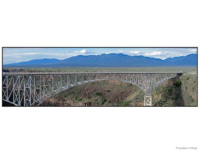 Rio Grande Gorge Bridge Panorama