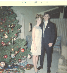 Karen, winter formal 1967, with Tom Foss