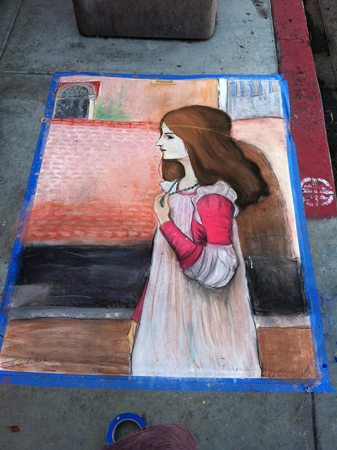 My "Juliet" for Belmont Shore Chalk Art Contest