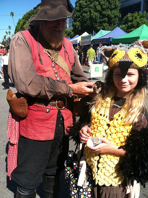 Daughter as Owl, with a Rogue Privateer