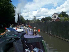 steaming down the Oxford Canal