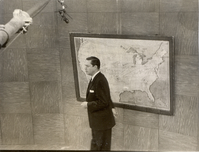 Early television broadcasting; c. 1953, WGN-t.v., Chicago