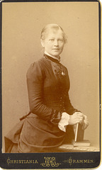 My father's maternal grandmother, Julieana Myhrvold Olsen, c. 1880, in Norway
