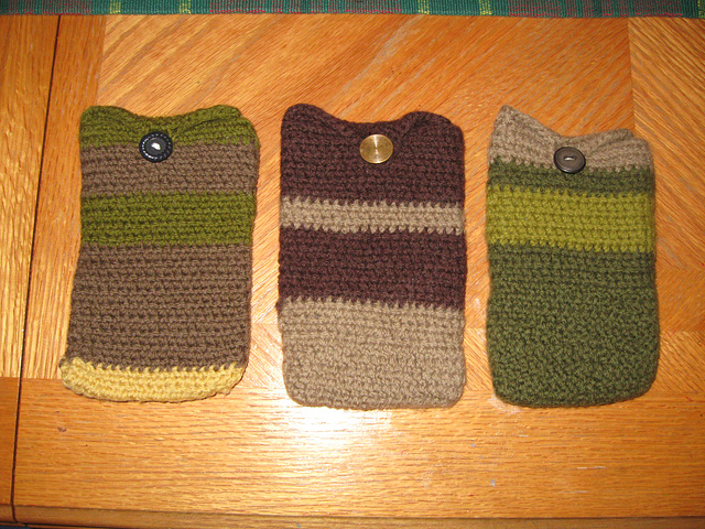 Crocheted Phone Cases--Felted Wool