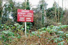 Danger, liable to flood