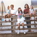 Emily, alice, Lauren, Mary and Rachel on the deck, Ann Rd., 1987