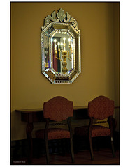 Venetian Glass Mirror and Reflection