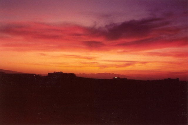Sunset over Seeb, Oman