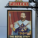 Royal Staff Hotel Aldershot sign board