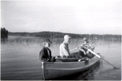 Wisconsin Fishing, 1957 (1) Rick, Rudy and Carl