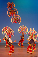 Performing an ancient dance. Xalapa.México