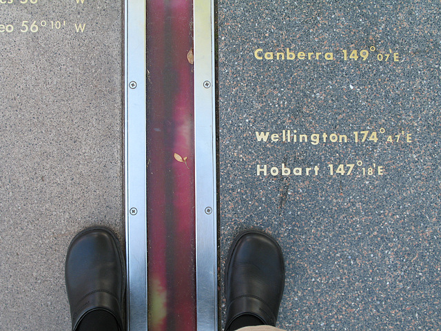 Prime Meridian with Feet