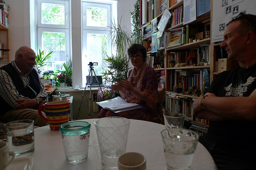 Gesprächsrunde bei Kurd Alsleben. Juni 2013