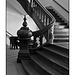 Plant Hall Grand Staircase in b&w