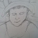 Sketch of me, at Big Draw LA, Mar Vista Farmers Market