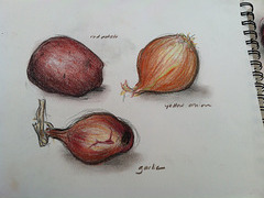 Red Potato, Yellow Onion, Garlic