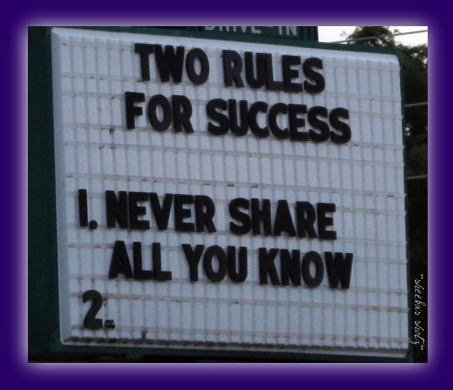 Two Rules for Monday ..