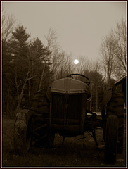 moon over the tractor