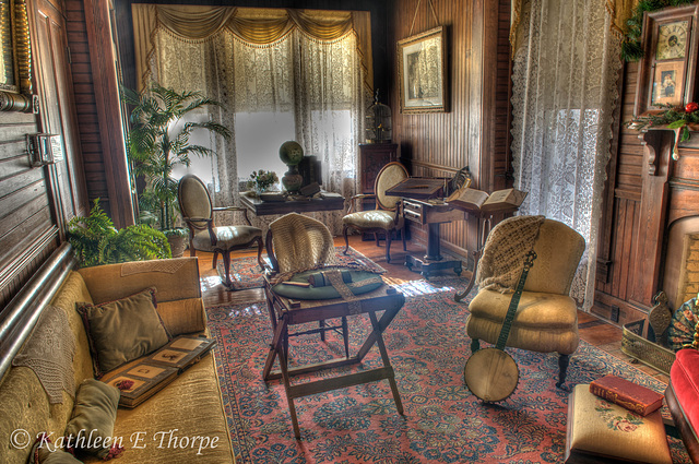 Heritage Village Historic House of Seven Gables Sitting Room - HDR