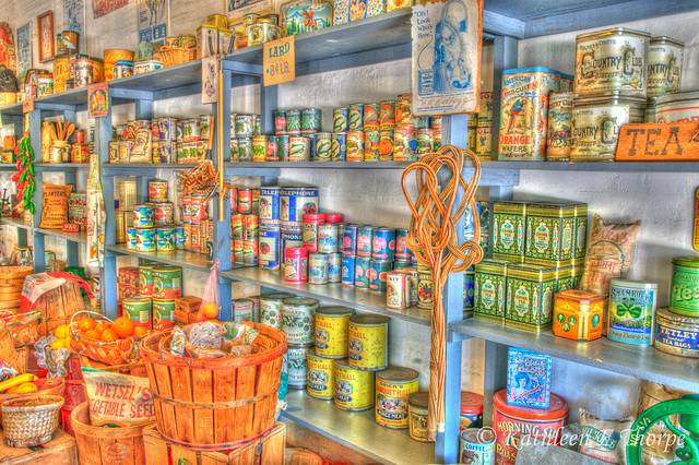 Heritage Village Historic grocery store - HDR Grunge