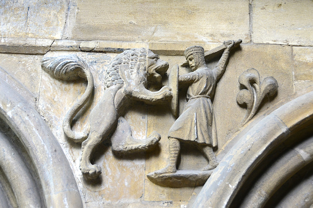 Worcester Cathedral 2013 – Fighting a lion