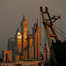 Dubai sky line from the dry docks