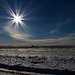 Sun flare over the Prairies