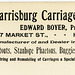 Harrisburg Carriage Repository Letterhead, Harrisburg, Pa.
