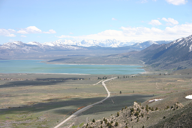 Mono Lake and Sierra Nevada range front