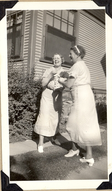 My grandmother, left, and her sister, Margaret (Peg)