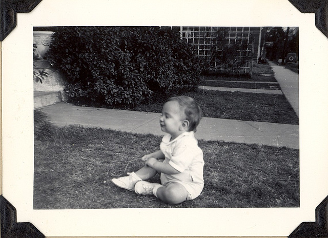 The ears give it away.  Me, 1948
