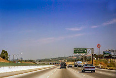 Every Morning half past 8. Ventura Freeway (US-101) at Calabasas, May 1981 (060°)