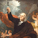 Detail of Benjamin Franklin Drawing Electricity from the Sky by Benjamin West in the Philadelphia Museum of Art, August 2009